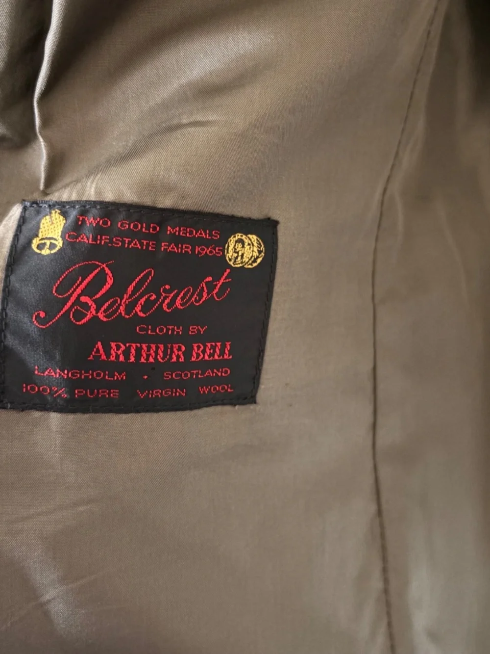Atelier Torino Blazer 42R Wool Sport Coat Scottish Tweed Plaid Arthur Bell 2 Btn